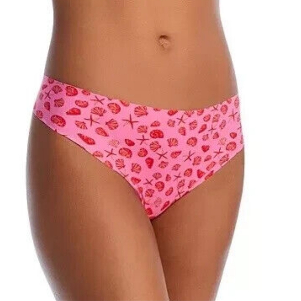 NWT Aqua Seashells No Show Hipster Intimates